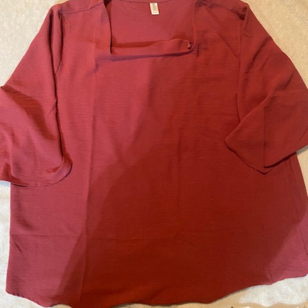 Kuotai Women's 3X 3/4 Sleeve Blouse
